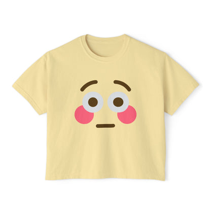 Blush Emoji Women's Boxy Tee